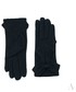 Rękawiczki EVANGARDA Czarne wełniane rękawiczki damskie z dużą kokardą
