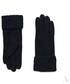 Rękawiczki EVANGARDA Szykowne czarne rękawiczki damskie z koronkowym nadgarskiem