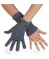 Rękawiczki EVANGARDA Koralowe uniwersalne rękawiczki 3 w 1 długie, krótkie, mitenki