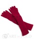 Rękawiczki EVANGARDA Czerwone uniwersalne rękawiczki 3 w 1 długie, krótkie, mitenki