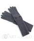 Rękawiczki EVANGARDA Szare uniwersalne rękawiczki 3 w 1 długie, krótkie, mitenki