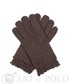 Rękawiczki EVANGARDA Bordowe wełniane rękawiczki damskie z ażurową koronką