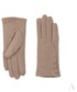 Rękawiczki EVANGARDA Ocieplane rękawiczki damskie z falbanką beżowe
