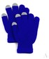 Rękawiczki EVANGARDA Szafirowe elastyczne rękawiczki damskie do ekranów dotykowych