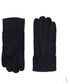 Rękawiczki EVANGARDA Ciepłe kożuszkowe rękawiczki damskie czarne