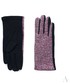 Rękawiczki EVANGARDA Melanżowe rękawiczki damskie czarno-bordowe