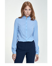 bluzka Bluzka ze stójką - błękit - Nife.pl