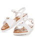 Sandały Fgm Paris Białe sandałki na platformie ELAINA białe