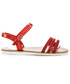 Sandały Renda Czerwone sandałki z kryształkami DESIREE