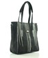 Shopper bag Furrini Prostokątna torebka shopper bag czarny