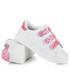 Sportowe buty dziecięce Cnb Białe trampki z brokatem BELLA biały