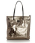 Shopper bag Mazzini Miejska torebka na ramię skóra naturalna brązowa chiaro