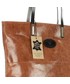 Shopper bag Mazzini Miejska torebka na ramię skóra naturalna brąz
