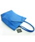 Shopper bag Mazzini Modny shopper na ramię skórzany niebieski