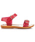 Sandały Rs Czerwone sandałki zapinane na sprzączkę EVAN odcienie czerwieni
