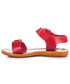 Sandały Rs Czerwone sandałki zapinane na sprzączkę EVAN odcienie czerwieni