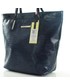 Shopper bag MONNARI Drapieżna torebka shopper granatowy z czarnym