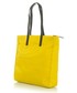 Shopper bag MONNARI Prostokątna miejska torba limonkowy