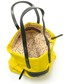 Shopper bag MONNARI Prostokątna miejska torba limonkowy