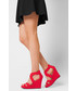 Sandały Merg Sandały Kate Fabulous - czerwone koturny