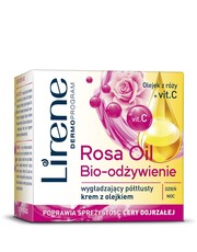 krem nawilżający do twarzy Rosa Oil Bio-odżywienie wygładzający półtłusty krem z olejkiem - Lirene.com