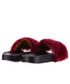 Klapki Bayla -112 0479-17194 Burgundy Furry