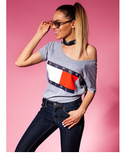 bluzka T-Shirt LOOK GREY - Selfieroom.pl