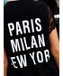 Bluzka SELFIEROOM T-Shirt MILAN CZARNY