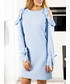Sukienka SELFIEROOM SUKIENKA ELLEN BEZ RAMION - baby blue