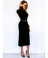 Sukienka SELFIEROOM Sweterkowa sukienka GRUNGE - czarna