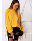 Sweter SELFIEROOM Sweterek ROSELIA - żółty