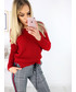 Sweter SELFIEROOM Sweterek Audrey - czerwony