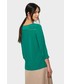 Bluzka Greenpoint Zielona elegancka bluzka z merażką