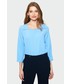 Bluzka Greenpoint Niebieska elegancka bluzka z merażką