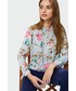 Bluzka Greenpoint Wiskozowa bluzka z nadrukiem w kwiaty