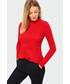 Sweter Greenpoint Czerwony sweter z riuszką