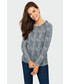 Sweter Greenpoint Wzorzysty sweter o dopasowanym kroju