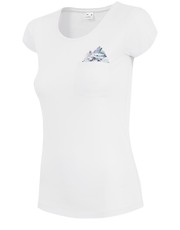 bluzka T-shirt damski TSD200z - biały - - 4f.com.pl