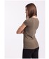 Bluzka 4F T-shirt damski TSD001z - khaki melanż -