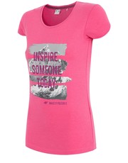 bluzka T-shirt damski TSD002z - róż - - 4f.com.pl