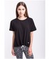 Bluzka 4F T-shirt damski TSD222z - czarny melanż -