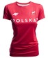 Bluzka 4F Koszulka treningowa damska Polska Pyeongchang 2018 TSDF900 - czerwony wiśniowy -