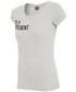 Bluzka 4F T-shirt damski TSD260z - jasny szary melanż -
