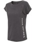 Bluzka 4F T-shirt damski TSD261z - ciemny szary melanż -