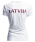 Bluzka 4F Koszulka funkcyjna damska Łotwa Pyeongchang 2018 TSDF800 - biały -