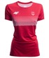 Bluzka 4F Koszulka funkcyjna damska Chorwacja Pyeongchang 2018 TSDF750 - czerwony wiśniowy -