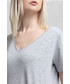 Bluzka 4F T-shirt damski TSD415 - ciepły jasny szary  melanż