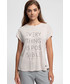 Bluzka 4F T-shirt damski TSD410 - pudrowy koral melanż