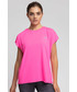 Bluzka 4F Koszulka treningowa damska TSDF207 - różowy neon