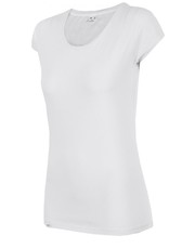 bluzka T-shirt damski TSD300 - biały - - 4f.com.pl